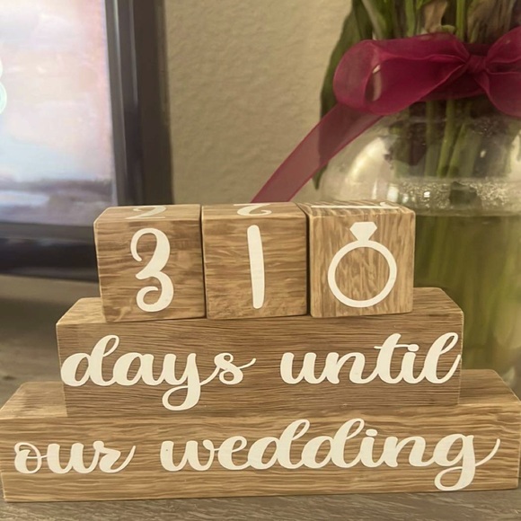 Wedding countdown blocks - Picture 1 of 1
